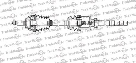 CITROEN Полуось прав L=973mm L=1019mm 28/37 зуб. Jumpy, Peugeot 508, FIAT SCUDO 2.0 D Multijet 10-16 TRAKMOTIVE 30-1118