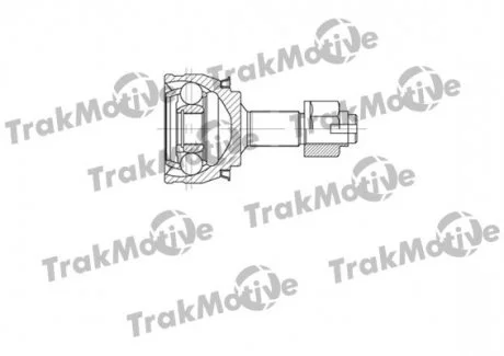 FIAT ШРКШ зовнішній 22/27 зуб. Punto 1,2 03-, Grande Punto 1,2 05-, OPEL Corsa 1,0-1,2 06- TRAKMOTIVE 400616