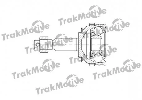 CHRYSLER Шрус наружный к-кт с ABS 26/32 зуб. Voyager,Grand Voyager III 2.0/2.5TD 95- TRAKMOTIVE 400558
