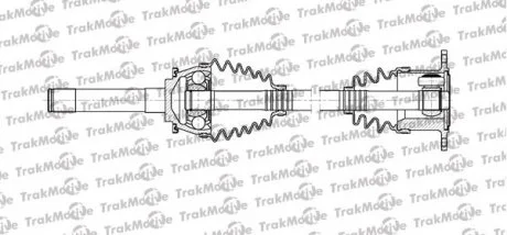 MITSUBISHI Полуось прав. L=536,5mm 28 зуб. Pajero Sport 98-,L200 96-,Pajero II 90-00 TRAKMOTIVE 301107