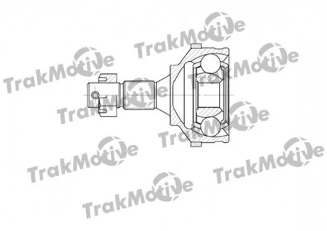 PEUGEOT ШРУС наружный к-кт 34/25 зуб. c ABS 48 зуб. 206 CC (2D) 1.6 HDi 110 05-07 TRAKMOTIVE 400596