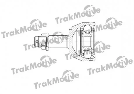 CITROEN ШРКШ зовнішній к-кт 27/28 зуб. C8 2.0 HDi 02-, C8 2.0 HDi 135 06- TRAKMOTIVE 400578
