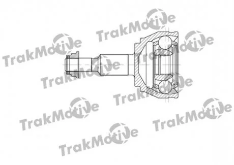 VW ШРКШ зовнішній к-кт 38 зуб. TOUAREG (7LA, 7L6, 7L7) 2.5 R5 TDI 03-10 TRAKMOTIVE 400611