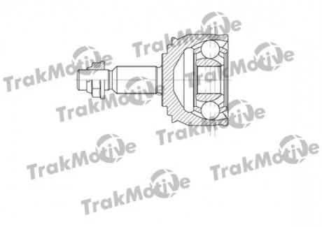 RENAULT ШРКШ зовнішній к-кт 27/37 зуб.Espace IV,Laguna II 2.2dCi 01- TRAKMOTIVE 400659