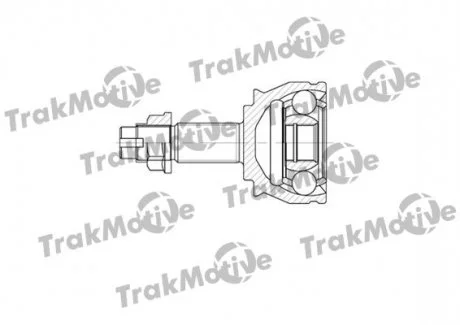 FIAT ШРКШ зовнішній к-кт 25/23 зуб.Fiorino,Punto,Opel Corsa D/E 03- TRAKMOTIVE 400575