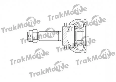 HYUNDAI ШРКШ зовнішній к-кт 25/25 зуб (з ABS Matrix 1.5CRDI 04- TRAKMOTIVE 400585