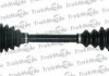 PEUGEOT Полуось лів.с ABS L=593,5mm 25/22 зуб. 206 1.6 16V 07- TRAKMOTIVE 300589 (фото 1)