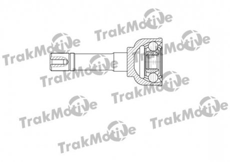 SUZUKI ШРКШ зовнішній 19/26 зуб. JIMNY 1.3 98-, JIMNY 1.3 05- TRAKMOTIVE 40-0604