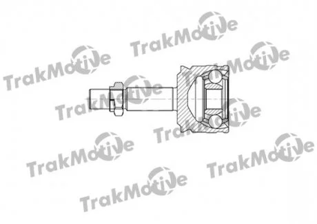SMART ШРКШ зовнішній к-кт 21/25 зуб. FORFOUR (454) 1.1 04-06 TRAKMOTIVE 400725