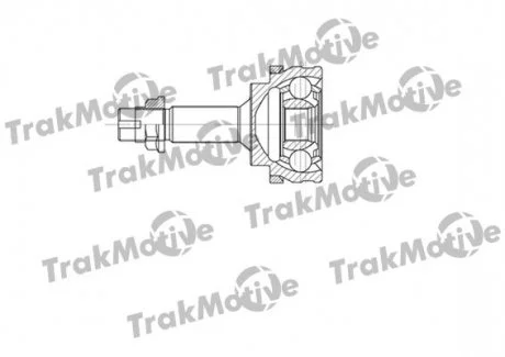 TOYOTA ШРКШ зовнішній з ABS к-кт 24/22 зуб. Yaris 1.3 99-05 TRAKMOTIVE 400609