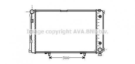 AVA KALE DB Радіатор охолодження з АКПП W201 2.0 82- AVA COOLING MS2061 (фото 1)