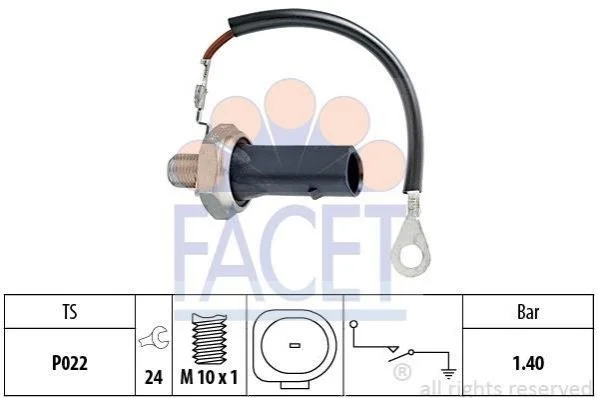 Датчик тиску FACET 7.0167 (фото 1)