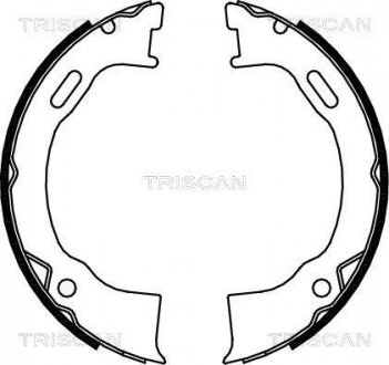 Комплект гальмівних колодок, Стоянкове гальмо TRISCAN 810080006