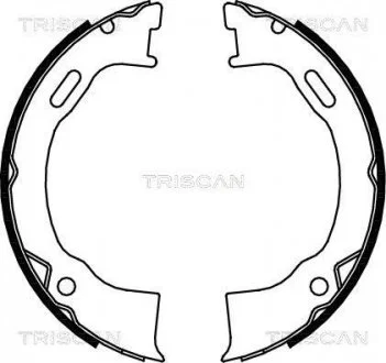 Комплект гальмівних колодок, Стоянкове гальмо TRISCAN 810080006
