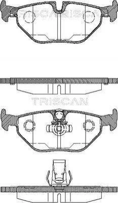 Колодки гальмівні дискові TRISCAN 811011003 (фото 1)