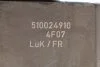 Комплект зчеплення Fiat Ducato 115 Multijet 2.0 D 11- (d=240mm) (+вижимний) LUK 624375133 (фото 8)