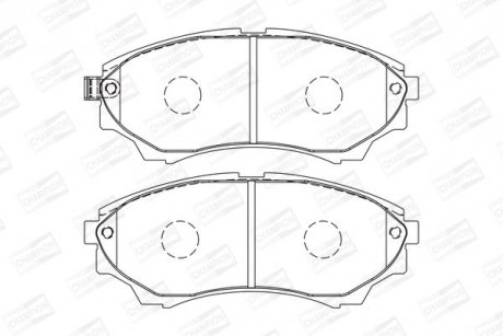 FORD гальмівні колодки передн.Ranger,Mazda BT-50 99- CHAMPION 572572CH