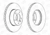 КОМПЛ.2 ШТ/ Гальмівний диск пер. BMW 1 E81,E87 /3 E90,E91,E93 (300*24) CHAMPION 562342CH (фото 1)