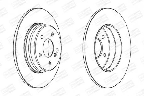 DB диск гальмівний задн.W203/210 96- CHAMPION 562014CH