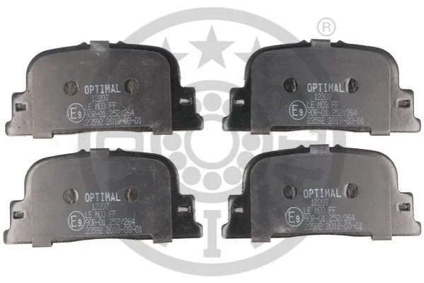 Колодки гальмівні (задні) Toyota Camry 96-02/Prius 03-09/Lexus ES/Daihatsu Altis 96-01 OPTIMAL BP12207 (фото 1)