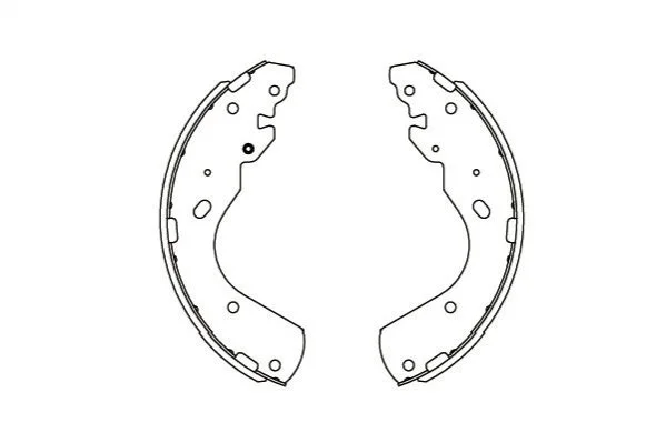 PARTS FORD Гальмівні колодки барабанні RANGER 2.5 TD 02-06, MAZDA B-SERIE 2.5 D 02-06 KAVO KBS5404 (фото 1)