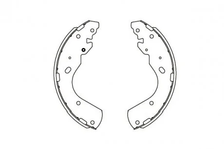 PARTS FORD Гальмівні колодки барабанні RANGER 2.5 TD 02-06, MAZDA B-SERIE 2.5 D 02-06 KAVO KBS5404