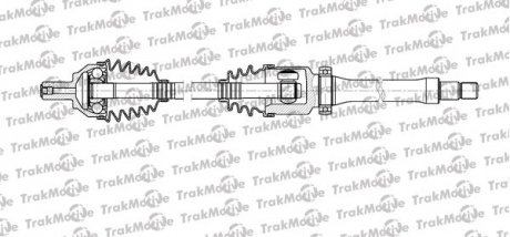 FORD піввісь прав. L=906mm 36/23 зуб. C-MAX 1.8 07-10, FOCUS II 1.8 06-12, VOLVO S40 II 1.6 05-12 TRAKMOTIVE 30-1106 (фото 1)