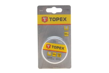 Припій олов\'яний 60%Sn, проволока 0.7 мм,100 г TOPEX 44E512
