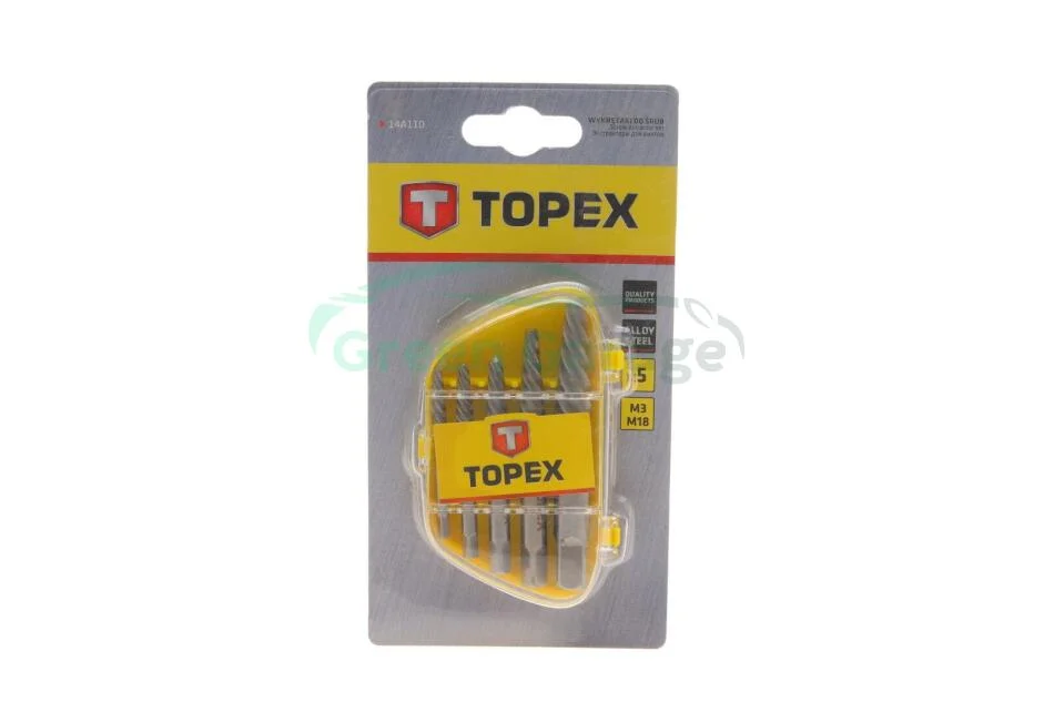 Набір для висвердлювання гвинтів, набір 5 шт. TOPEX 14A110 (фото 1)