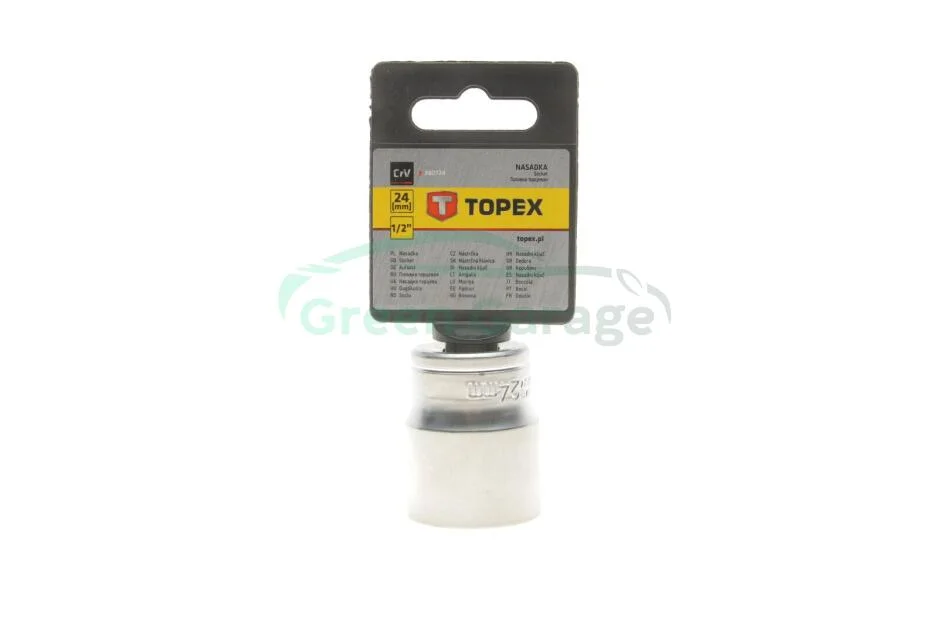 Головка змінна 6-гранна 1/2", 24 мм TOPEX 38D724 (фото 1)