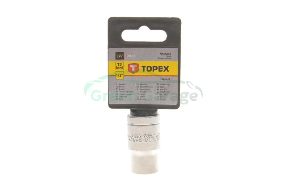 Головка змінна 6-гранна 1/2", 12 мм TOPEX 38D712 (фото 1)