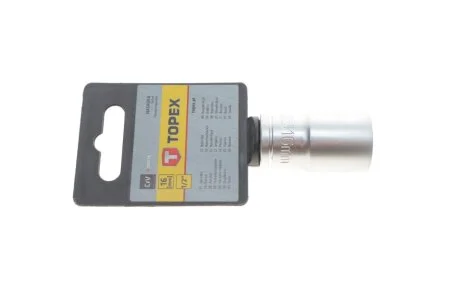 Головка змінна 6-гранна 1/2", 16 мм TOPEX 38D716