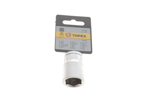 Головка змінна 6-гранна 1/2", 18 мм TOPEX 38D718