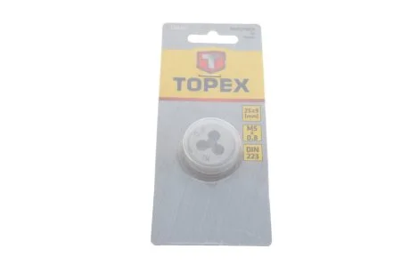Плашка М5, 25 х 9 мм TOPEX 14A305