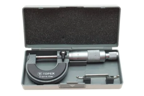 Мікрометр 0-25 мм TOPEX 31C629