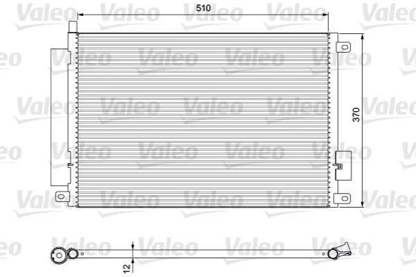 Радіатор кондиціонера VALEO 814155 (фото 1)