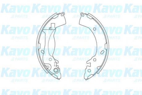 PARTS HYUNDAI щоки гальмівні i10/20,Solaris,Kia Rio III 08- KAVO KBS-3419 (фото 1)