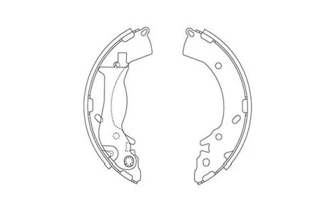 PARTS HYUNDAI щоки гальмівні i10/20,Solaris,Kia Rio III 08- KAVO KBS3419