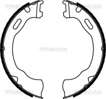 Гальмівні колодки ручного гальма TRISCAN 810080007