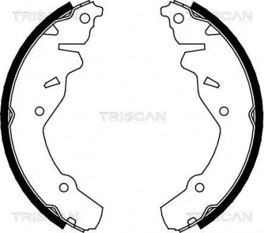 Комплект гальмівних колодок TRISCAN 810080002