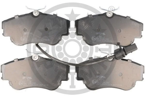 Колодки гальмівні (передні) VW T4 1.9-2.5TDI (Lucas) (з датчиком) OPTIMAL BP12023 (фото 1)
