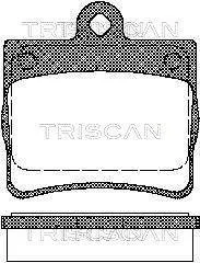 Гальмівні колодки, дискове гальмо (набір) TRISCAN 811023016