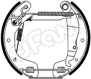 OPEL комплект гальмівних колодок ASTRA F (T92) 1.6 95-98, CORSA C (X01) 1.7 DI 00-09, CHEVROLET CORSA 1.6 GS 97-02 CIFAM 151081