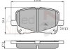 Колодка гальм. диск. toyota camry 2.2, 3.0 24v, 3 COMLINE ADB0904 (фото 1)