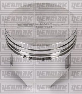 Поршень с кольцами і пальцем (размер отв. 71.91/STD) FORD Fiesta, Escort, 1,1 -96 (4ц.) (ZH 12 ZETECS, R4, DOHC 16 V EFI) YENMAK 31-04951-000