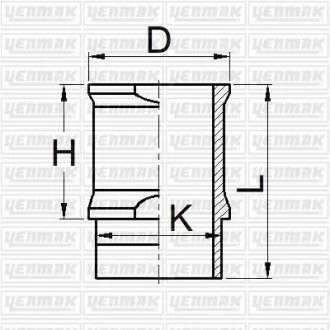 Гильза цилиндра (размер отв. 72 / STD)(104-205) YENMAK 5105872000