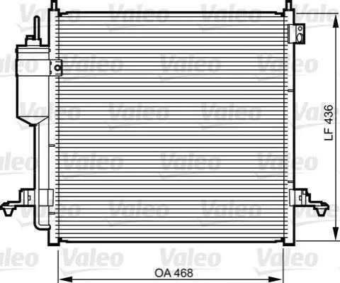 Радіатор кондиціонера VALEO 814214 (фото 1)