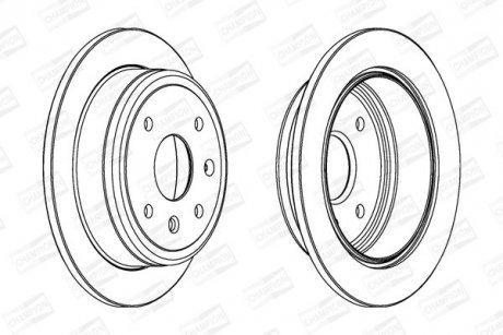 Диск гальмівний CHAMPION 562740CH