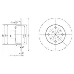 Гальмівний диск DELPHI BG2597