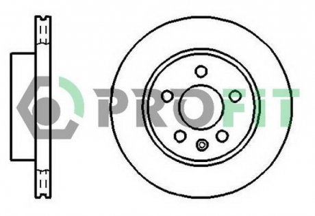 Диск гальмівний PROFIT 50100860